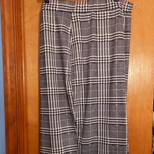 Black and White Plaid Skirt